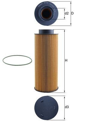 OX376D Mahle Original Фільтр масла